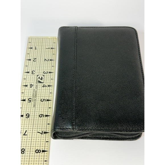 Levenger Black & White Leather Travel Organizer Tech Accessories Storage Case - Picture 13 of 14